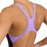 ARENA WOMEN'S SWIMSUIT SWIM PRO BACK GRAPHIC 005565-590 Black Image 2