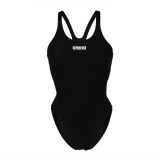 ARENA WOMEN'S TEAM SWIMSUIT SWIM TECH SOLID 004763-550 Black Image 1
