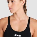 ARENA WOMEN'S TEAM SWIMSUIT SWIM TECH SOLID 004763-550 Black Image 1