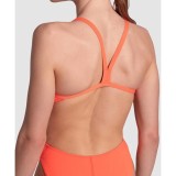 ARENA WOMEN'S TEAM SWIMSUIT CHALLENGE SOLID 004766-300 Coral