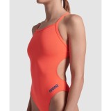 ARENA WOMEN'S TEAM SWIMSUIT CHALLENGE SOLID 004766-300 Coral