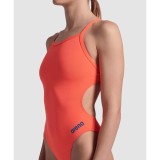 Γυναικείο Ολόσωμο Μαγιό Κοραλί - Arena Team Swimsuit Challenge Εικόνα 2