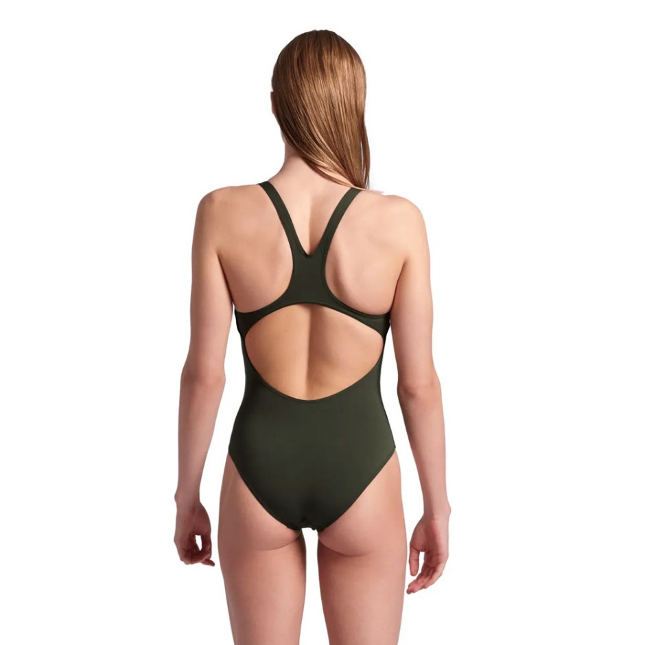 Γυναικείο Ολόσωμο Μαγιό Χακί - Arena Team Swim Tech Solid