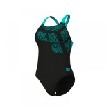 ARENA W KIKKO SWIMSUIT SWIM PRO BACK 010807-580 Black Image 1