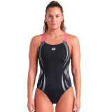 ARENA WOMEN’S ARENA POSEIDONIA SWIMSUIT SWIM PRO 009003-590 Black Image 
