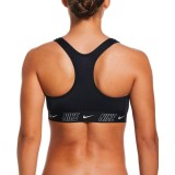 NIKE LOGO TAPE RACERBACK BIKINI TOP NESSD188-001 Black Image 0
