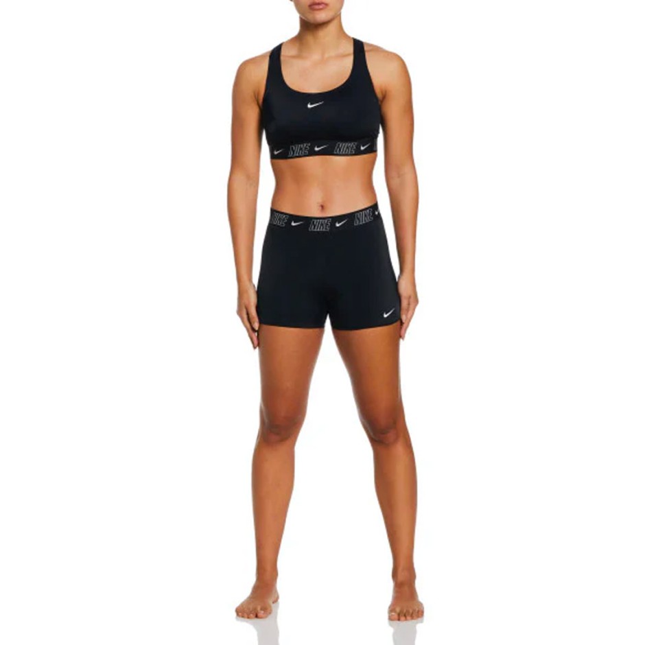 NIKE LOGO TAPE RACERBACK BIKINI TOP NESSD188-001 Black