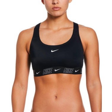 Γυναικείο Μαγιό Μπικίνι Μαύρο - Nike Logo Tape Bikini Top