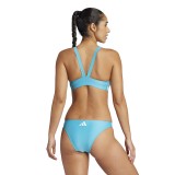 Γυναικείο Μαγιό Μπικίνι Μπλε - adidas Performance 3-Stripes V-Back Εικόνα 0