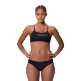 Women's Bikini Swimsuit Black - Speedo Endurance+ Logo Thinstrap Image 