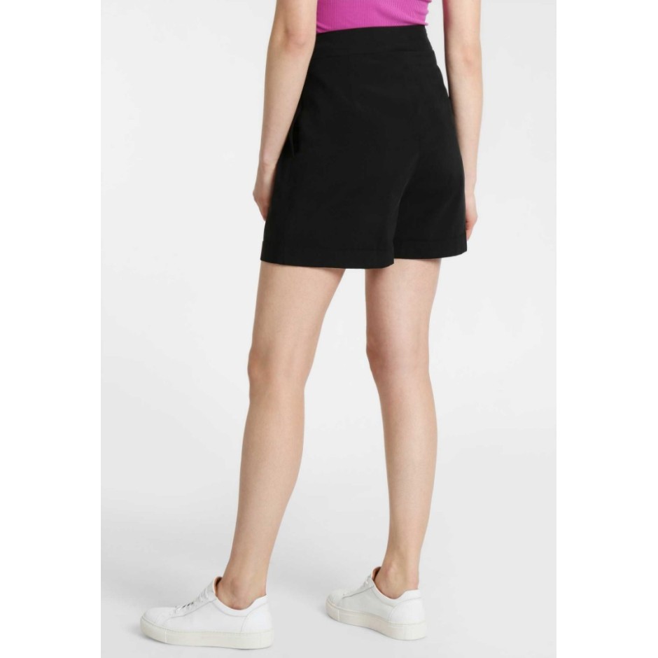 FUNKY BUDDHA HIGH RISE SHORTS FBL110-03119-BLACK Μαύρο
