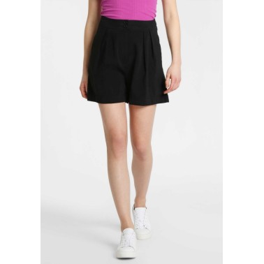 FUNKY BUDDHA HIGH RISE SHORTS FBL110-03119-BLACK Μαύρο