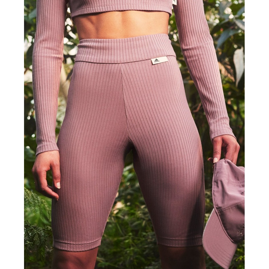 Γυναικείο Κολάν adidas Performance W SL RIB SHO Μωβ HH8503 