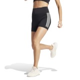 adidas Performance DailyRun 3-Stripes 5-inch Μαύρο - Γυναικείο Σορτς Κολάν για Τρέξιμο
