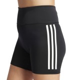 adidas Performance DailyRun 3-Stripes 5-inch Μαύρο - Γυναικείο Σορτς Κολάν για Τρέξιμο