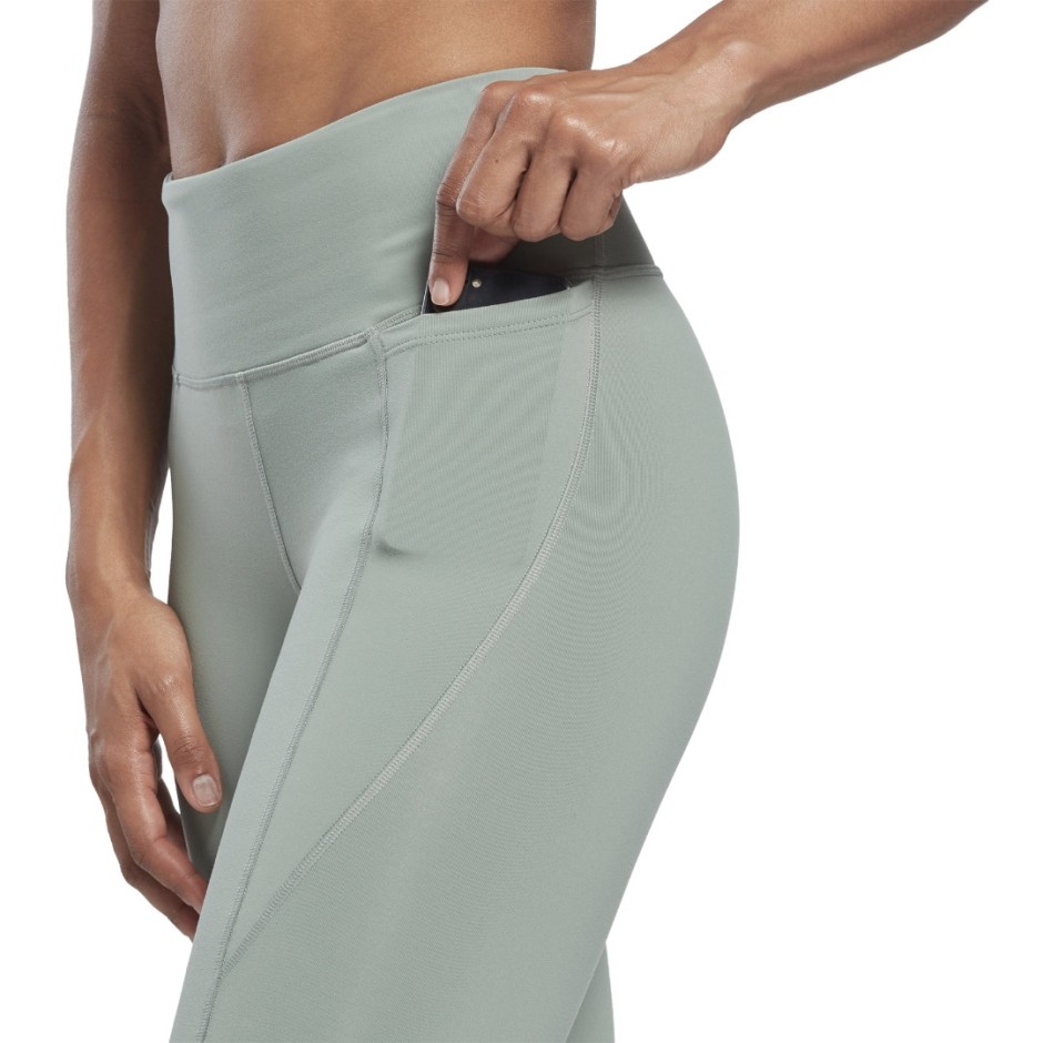 Reebok Sport LUX HIGH-RISE BIKE SHORTS Πράσινο