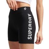SUPERDRY D1 SDCD CODE CORE SPORT CYCLE SHORT W7110328A-UA3 Black Image 