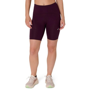 Γυναικείο Κολάν για Τρέξιμο Καφέ - ASICS ROAD HIGH WAIST 8IN
