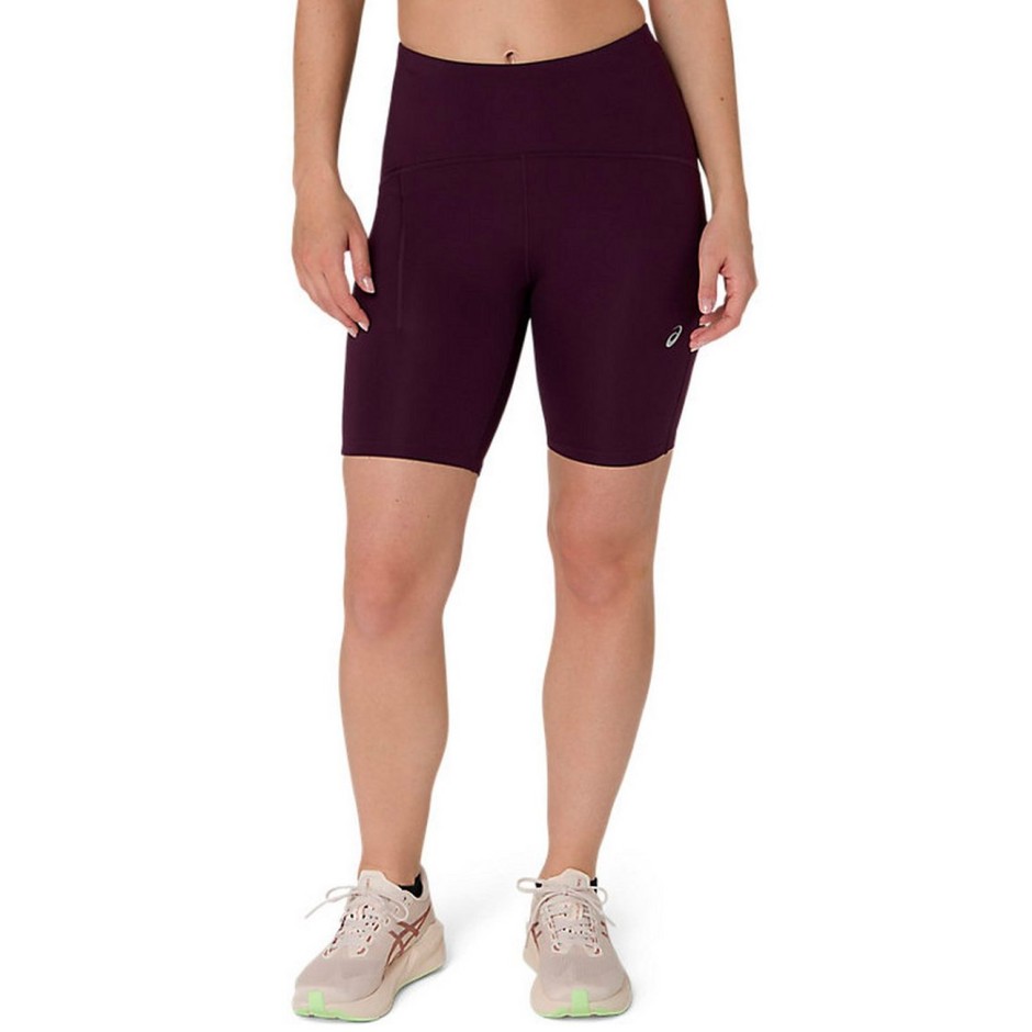 Γυναικείο Κολάν για Τρέξιμο Καφέ - ASICS ROAD HIGH WAIST 8IN