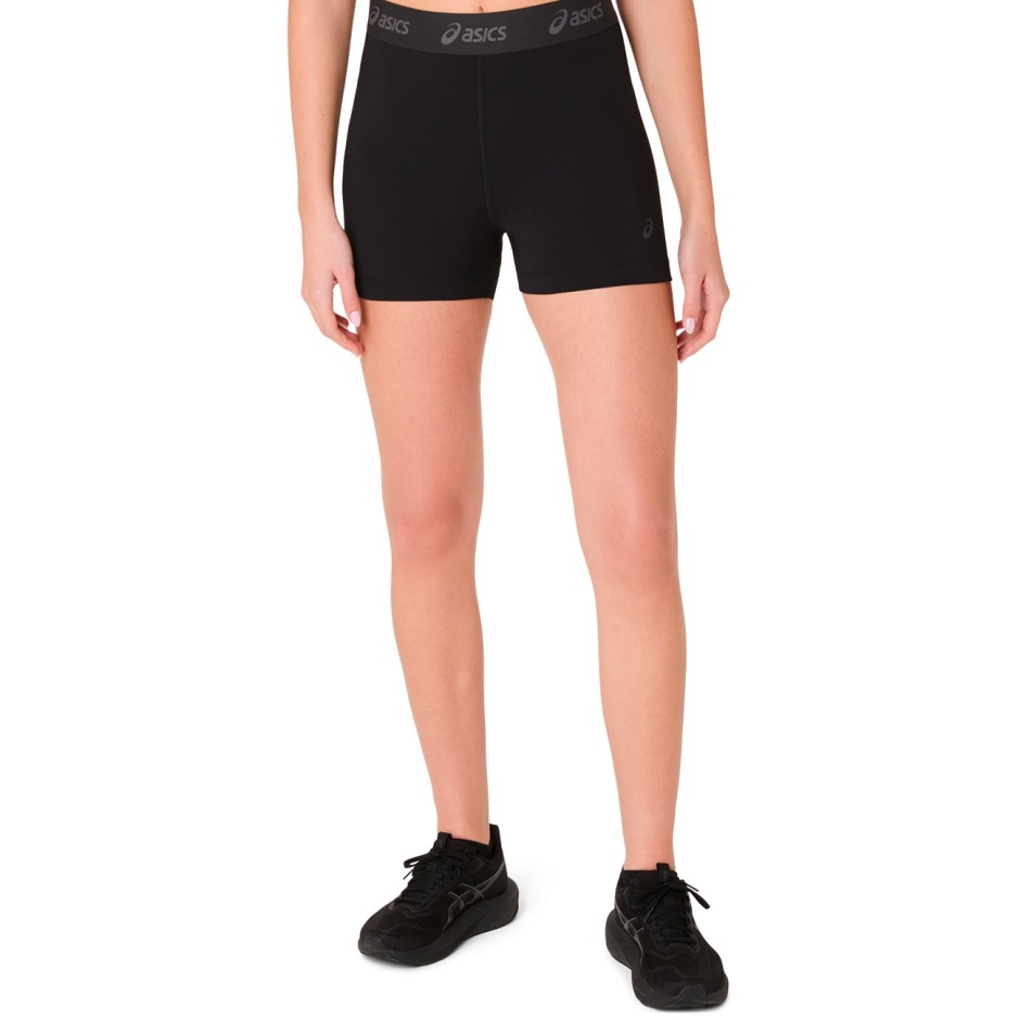 Γυναικείο Κολάν για Τρέξιμο Μαύρο - ASICS ESSENTIALS LOGO 3IN