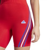 Γυναικείο Ποδηλατικό Κολάν Κόκκινο - adidas Sportswear Future Icons 3-Stripes Εικόνα 2