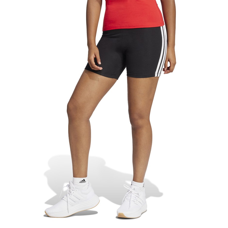 Γυναικείο Ποδηλατικό Κολάν Μαύρο - adidas Sportswear Essentials 3-Stripes