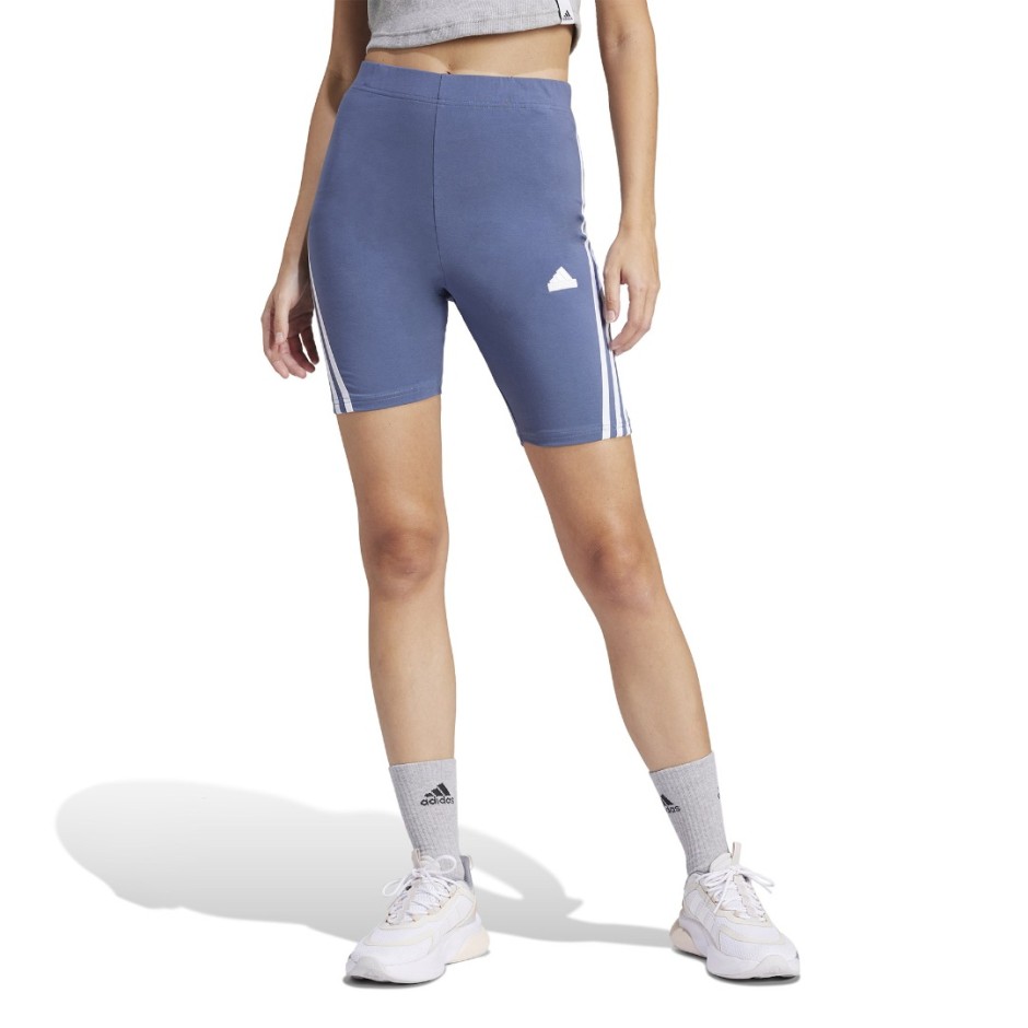Γυναικείο Ποδηλατικό Κολάν Μπλε - adidas Sportswear Future Icons 3-Stripes