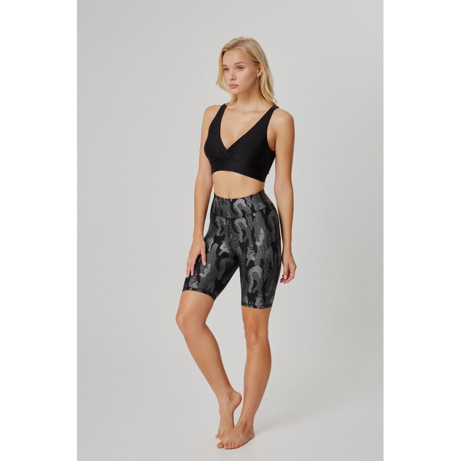 BAYA BIKER LEGGING CAMO PRINT 45672B-BLACK Black