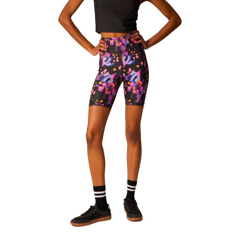 BAYA PRINT BIKER 4379B-ABSTRACT FLOWERS Colorful