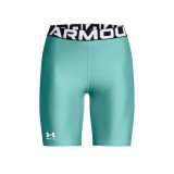 Under Armour HeatGear® 8" Τιρκουάζ - Γυναικείο Κολάν Σορτς Προπόνησης