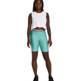 Under Armour HeatGear® 8" Τιρκουάζ - Γυναικείο Κολάν Σορτς Προπόνησης