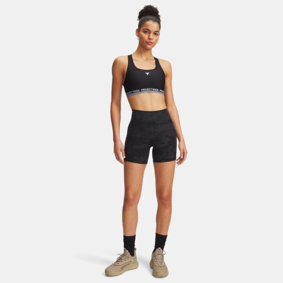 UNDER ARMOUR PJT RCK MIDDY SHORT 1389712-001 Black