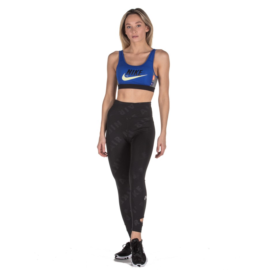 nike air running cropped leggings in black