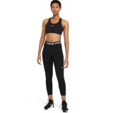 NIKE PRO 365 MID-RISE CROP LEGGINGS CZ9803-013 Black Image 4