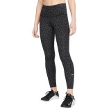 Γυναικείο Κολάν NIKE W NK ONE DF HR TGHT LEOPARD Ανθρακί DM7274-070  Εικόνα 
