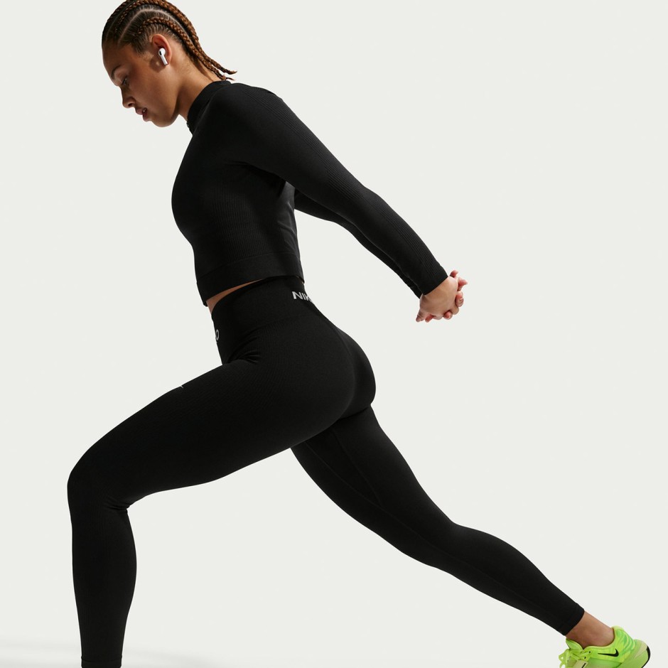 Γυναικείο Κολάν Προπόνησης Μαύρο - Nike Pro Seamless