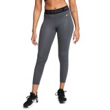 Nike Dri-FIT MR Ανθρακί - Γυναικείο Κολάν Προπόνησης Εικόνα 