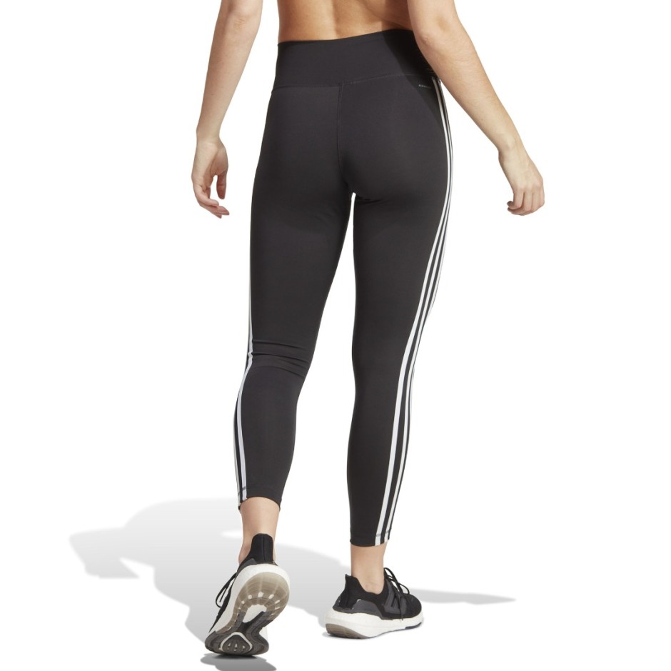 Γυναικείο Κολάν Προπόνησης Μαύρο - adidas Performance Train Essentials 3-Stripes