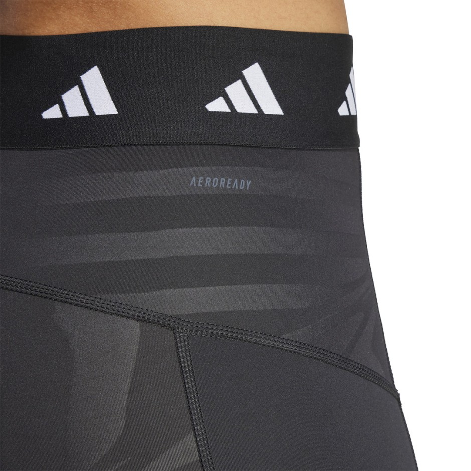 adidas Performance Techfit Printed 7/8 Μαύρο - Γυναικείο Κολάν Προπόνησης