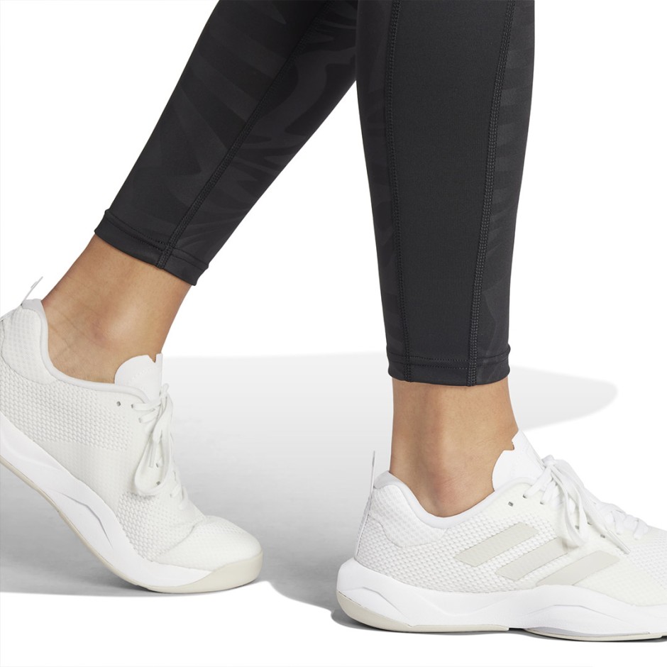 adidas Performance Techfit Printed 7/8 Μαύρο - Γυναικείο Κολάν Προπόνησης