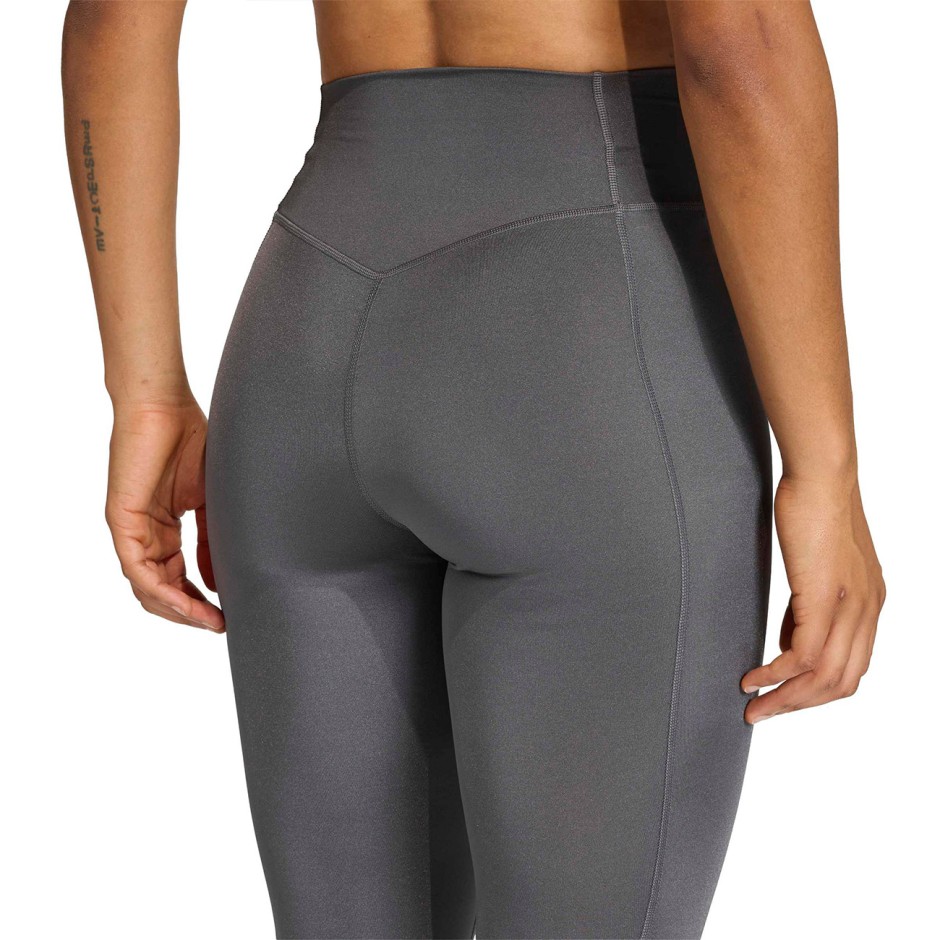 Γυναικείο Κολάν Προπόνησης Ανθρακί - adidas Performance Optime Essentials Workout Shine 7/8
