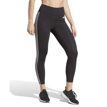 Γυναικείο Κολάν Προπόνησης Μαύρο - adidas Performance Train Essentials 3-Stripes