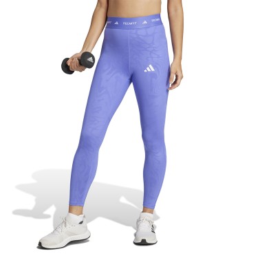Γυναικείο Κολάν Προπόνησης Ρουά - adidas Performance Techfit Printed 7/8