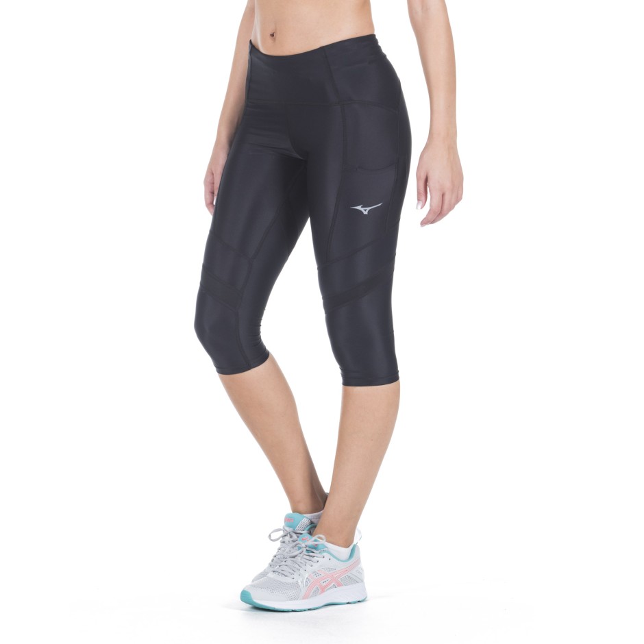 MIZUNO CORE 3/4 TIGHT W J2GB0202-09 Μαύρο