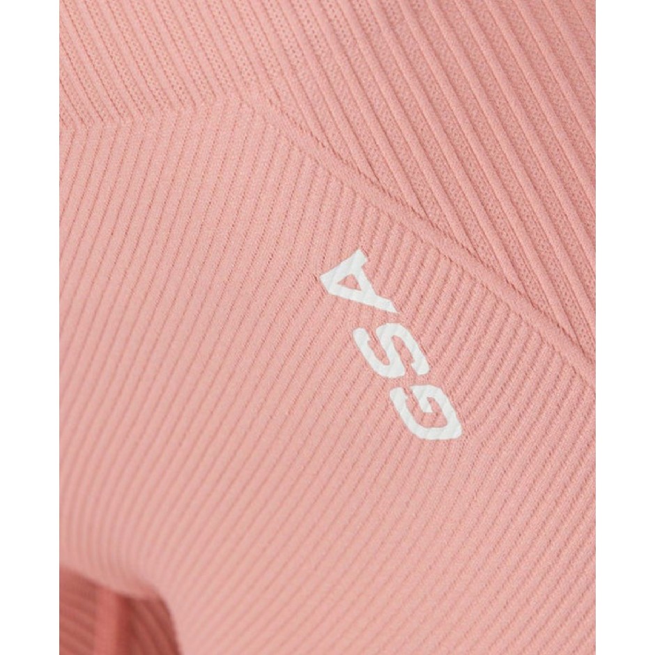 GSA R3 SEAMLESS RIBBED 7/8 PERFORMANCE LEGGINGS Ροζ