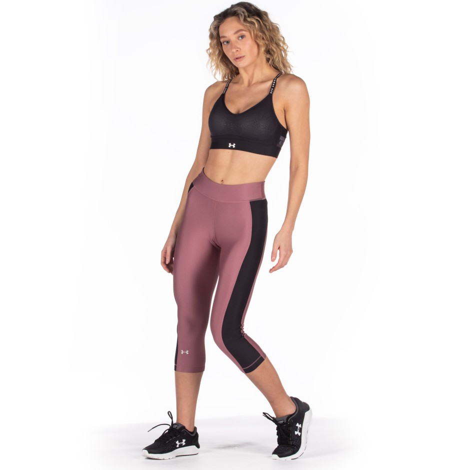 UNDER ARMOUR WOMEN'S HEATGEAR® ARMOUR CAPRIS 1309652-662 Pink 