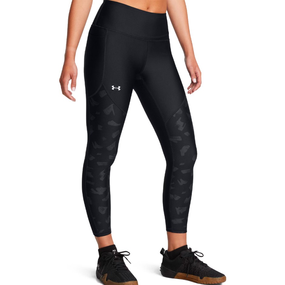 Γυναικείο Κολάν Προπόνησης Μαύρο - Under Armour Tech Printed Panel