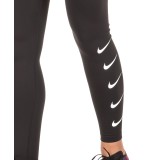 NIKE SWOOSH WOMEN'S RUNNING TIGHTS BV3812-010 Μαύρο