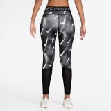 Γυναικείο Κολάν Προπόνησης Λευκό-Μαύρο - Nike Pro Εικόνα 0