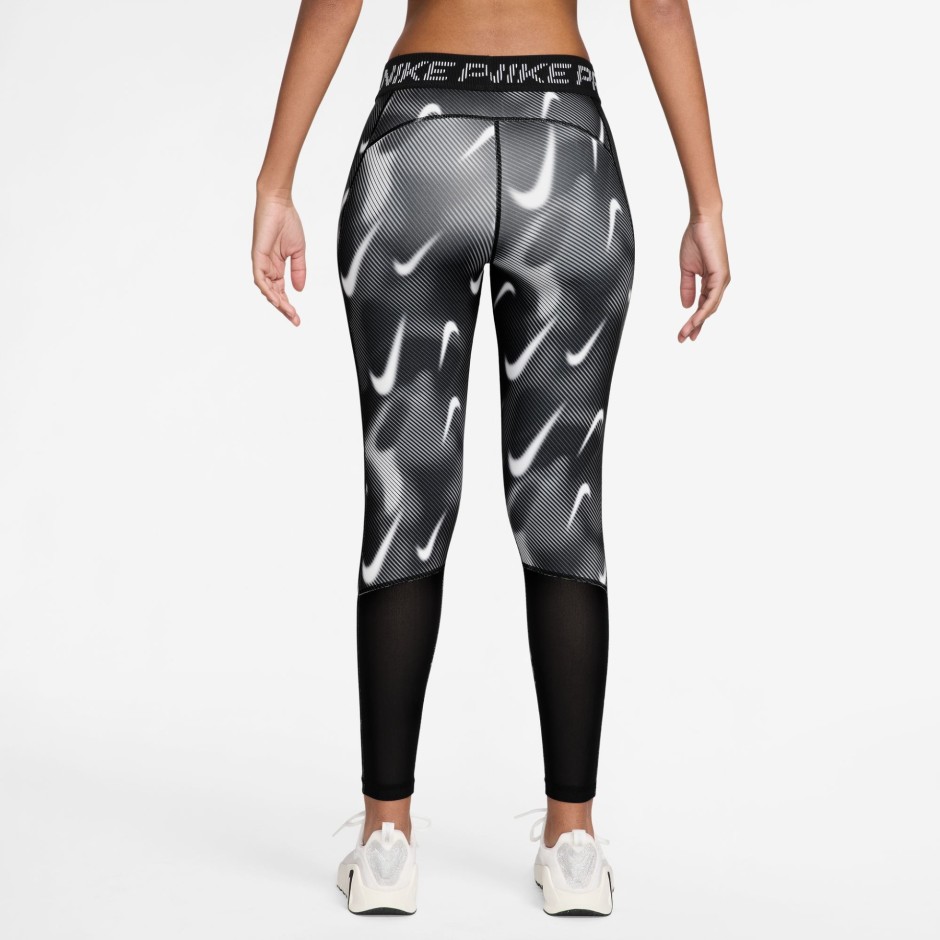 Γυναικείο Κολάν Προπόνησης Λευκό-Μαύρο - Nike Pro